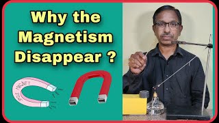 Why the Magnetism Disappear  When We Heat the Object funscience experiment [upl. by Idzik652]