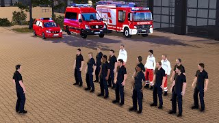 First Day of a German Firefighter – Emergency Call 112 [upl. by Suirrad]