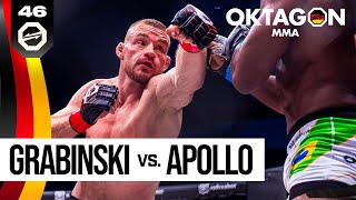 GRABINSKI vs APOLLO  FREE FIGHT  OKTAGON 46 [upl. by Norri430]