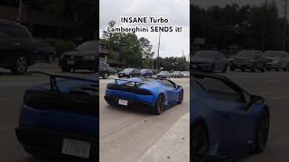 Insane Twin Turbo Huracan SENDS IT Would you turbo your Huracan lamborghini huracan twinturbo [upl. by Vilberg816]