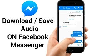 How To Download Audio on Facebook Messenger [upl. by Anovad]