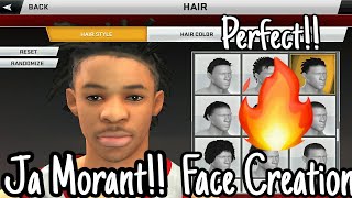 Ja Morant Face Creation in NBA 2K20 Mobile [upl. by Trembly]