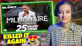 MILLIONAIRE SONG  YO YO HONEY SINGH  RUSSIAN GIRL REACTION [upl. by Lexine]