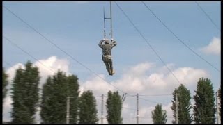 Airborne Brigade Jump Training  Parachute Landing Fall PLF [upl. by Tterrag442]