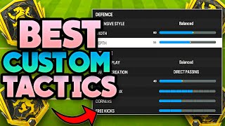 Best Rank 1 Tactics EAFC 24 Best Formation amp Custom Tactics in The Game [upl. by Esimorp841]