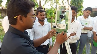 Digital theodolite का प्रयोग कैसे करते हैं।  BTEUP  Civil Engineering Surveying [upl. by Rrats]