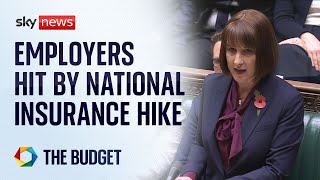 Chancellor confirms hike in employers NI while not increasing taxes for working people [upl. by Monagan991]