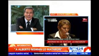 quotA Nisman lo mataronquot jueza y exesposa del fiscal presenta informe de peritos independientes [upl. by Rochette]