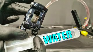 Easy Way To Remove Pistons From Hydraulic Brake Caliper On Bicycle [upl. by Meares285]