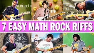 7 Essential Beginner Math Rock  Midwest Emo Riffs [upl. by Eendyc]