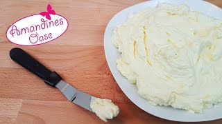 Deutsche Buttercreme  Grundrezept  PuddingButtercreme  Vanille [upl. by Ellehcer]