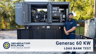 Generac 60 KW Diesel Generator Load Bank Test 91253 [upl. by Rma]