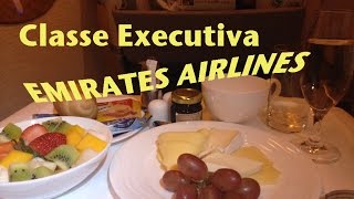 Classe executiva da Emirates  voamos e mostramos a você [upl. by Egwin]