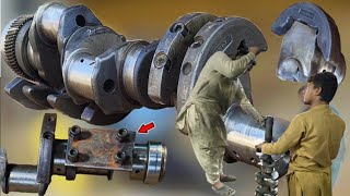 Assembling a Broken Truck Crankshaft A StepbyStep Guide [upl. by Ahseiyn]