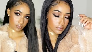 NYE GRWM Golden Goddess Makeup [upl. by Aerdnaz117]