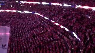 Blackhawks National Anthem  Game 4 v Canucks at the UC [upl. by Eiraminot726]