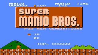 Super Mario Bros For New Generations NES Longplay [upl. by Atronna]