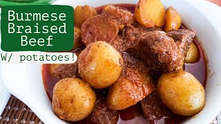 Burmese Beef Curry with Potatoes  Easy Recipe HD 1080p [upl. by Konrad]