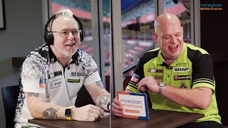 Whisper Challenge 🎧  Michael van Gerwen and Peter Wright [upl. by Hertberg]