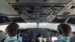 Transavia 737 Cockpit landing Malaga [upl. by Navert34]