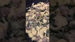 Classic Italian Pasta Dish Orecchiette with Sausage amp Kale shorts recipe easyrecipe [upl. by Ahse632]