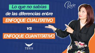 🚨DESCUBRE hoy el ENFOQUE de INVESTIGACIÓN🧐Cualitativo y Cuantitativo DraRocio Lima 😇❤️🔥 [upl. by Niggem]