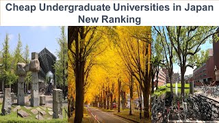 CHEAP UNDERGRADUATE UNIVERSITIES IN JAPAN NEW RANKING [upl. by Josey490]