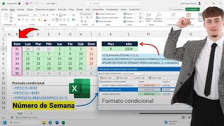 Cómo Crear un Calendario Mensual en Excel con Números de Semana [upl. by Bobbee]