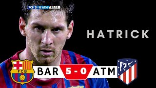 Barcelona vs Atletico Madrid 50  Hatrick by Messi  Extended goals and highlights UCL 2011 [upl. by Fries]