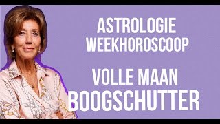 ASTROLOGIE WEEKHOROSCOOP 18 TOT 25 MEI 2024 OP 23 MEI 2024 STAAT DE VOLLE MAAN IN BOOGSCHUTTER [upl. by Noiraa725]