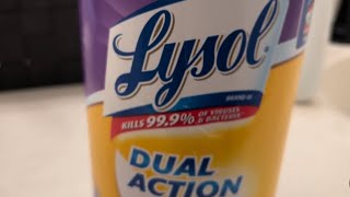 Lysol Dual Action Cleaning Wipes Product Review [upl. by Atinniuq]