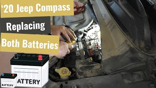 You Said Youd Watch Anything  Jeep Compass Both Batteries Swap Out [upl. by Eiramac]