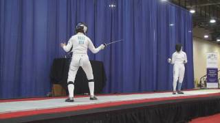 Summer Nationals Championship 2009 Junior Womens Epee Final Bout Period 3  Nusz  BrandfieldHarvey [upl. by Jonie305]