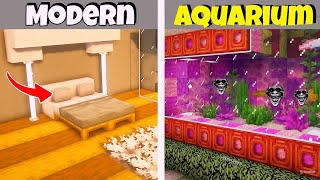 Minecraft 10 Modern Bedroom Build Hacks Craze Craft [upl. by Zoellick]