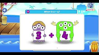 Adapted MindMath  Level 13 First Grade Lessons  Fishing Game  Addition [upl. by Olleina]