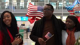 Apostle Arome and Rev Dinna Osayi arrives USA [upl. by Hayila]