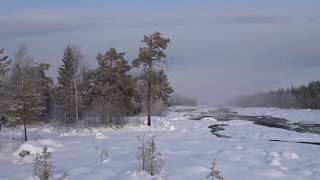 Storforsen Rapids  Waterfall in Swedish Lapland [upl. by Mortimer521]