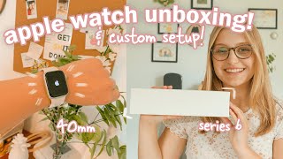 APPLE WATCH UNBOXING SERIES 6  unboxing and setting up [upl. by Benito429]