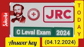 JRC C Level Exam 04122024 Answer key ഇന്ന് നടന്ന 41224 JRC C level exam Answers jrc [upl. by Sedgewinn]