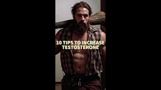 10 Ways to Increase Testosterone 🧔🏋️‍♀️🚴‍♂️ [upl. by Ecnadnak]