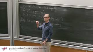 Pieter Spaas  Amenability and hyperfiniteness for group actions on trees [upl. by Ylelhsa]