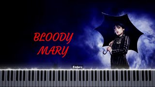 Bloody Mary quotWEDNESDAYquot Piano Cover 🎹  🎧  DUDEE PIANO [upl. by Atinnor]