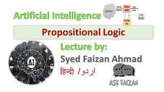 PROPOSITIONAL LOGIC  Artificial Intelligence  GATE  PL with example  Hindi tutorial [upl. by Aicyle]