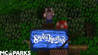 Splash Mountain MCParks Minecraft Recreation Walt Disney World [upl. by Akenot]