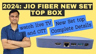 2024 Jio fiber New 4k set top box  Complete Details and Features  Watch 800 live tv channels [upl. by Denyse]