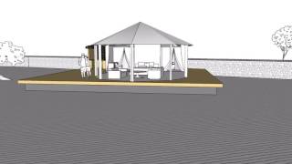 SketchUp model of Luxury Safari Tent [upl. by Stearne]