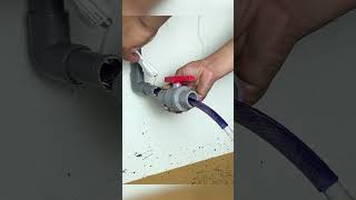 Master Plumber Shares Quickest Method to Fix PVC Pipe Without a Stop Valve diy plumbing shorts [upl. by Carson183]