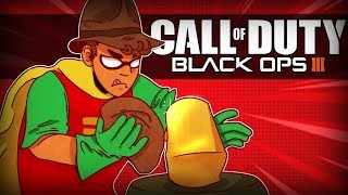 Black Ops 3 Zombies Funny Moments  ONE PUNCH MAN Indiana Jones Map Easter Egg Call of Duty [upl. by Adlesirc955]