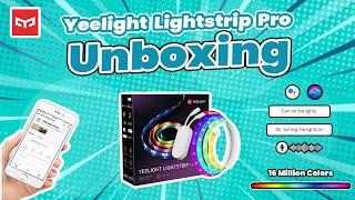 អំពូលភ្លេីងឆ្លាតវៃ Yeelight Lightstrip Pro  Full Unboxing [upl. by Kristoffer]