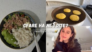 Cfare ha ne 1 dite Pancake me kripe Sushi Bowl Kurulus Osman  Vlog Shqip Lejla Bilalli Healthy [upl. by Nuahsyar905]